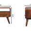 Mini Curved Media Unit - Chestnut