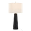 Kona - Contemporary Table Lamp (Set of 2) - Matte Black / Modern Brass / Natural