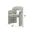 Kyree - Arm Chair (Set of 2) - Ivory / Gray