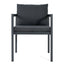 5 Piece Outdoor Patio Dining Set With Table, Chairs With Cushions - Gray / Light Teak