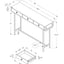 Accent Console Table For Entryway, Storage Drawer, Contemporary & Modern