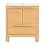 Softened Modern Bathroom Vanity With Sink