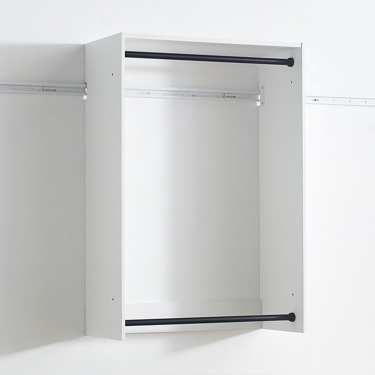 Devi - Wall Mounted Wood Closet System With Modular Units