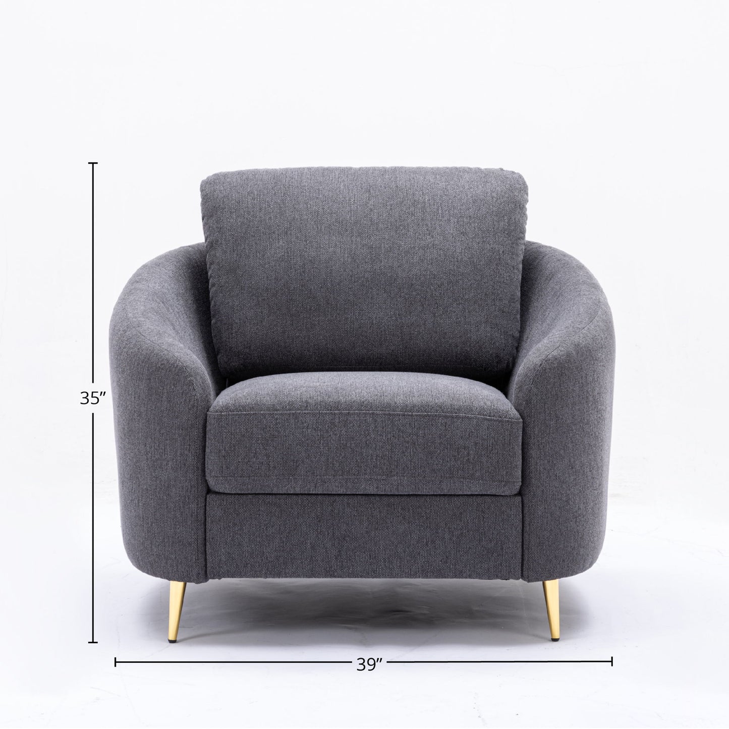 Yuina - 3 Pieces Living Room Set - Gray