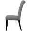 Tufted Rolled Backrest Side Chairs (Set of 2)