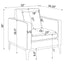 Saba - Upholstered Chair With Reversible Cushions - Gray