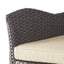 Outdoor Modern Rattan Swivel Barstool With Tapered Legs - Beige / Multibrown