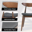 Retro Dining Chairs With Ergonomic Back (Set of 2)