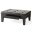 Chatham - Ottoman With Drawer Leather Storage Solution - Dark Coffee