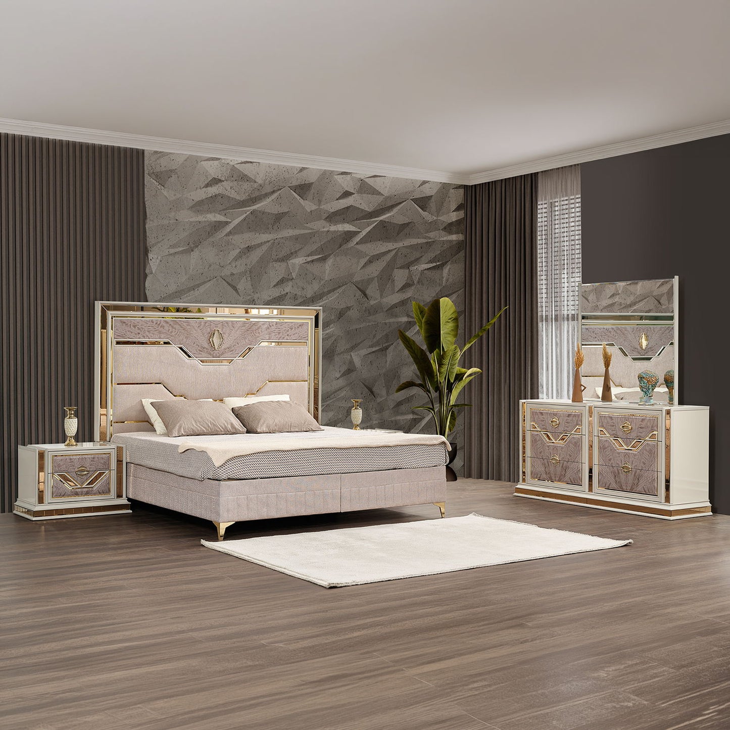 Omari - Upholstered Bed