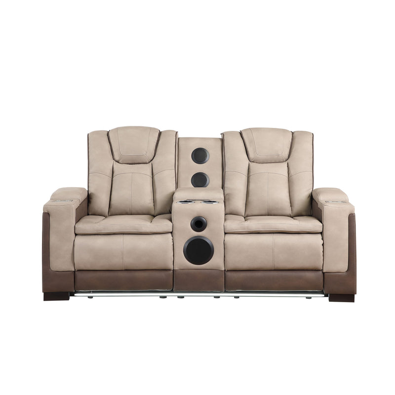 Bruno - Power Reclining Loveseat With Bluetooth Speakers