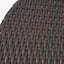 Outdoor Round Rattan Bar Table With Iron Frame - Multi Brown