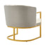 Upholstered Reading Accent Armchair For Living Room
