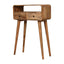 Curved Chestnut Console Table