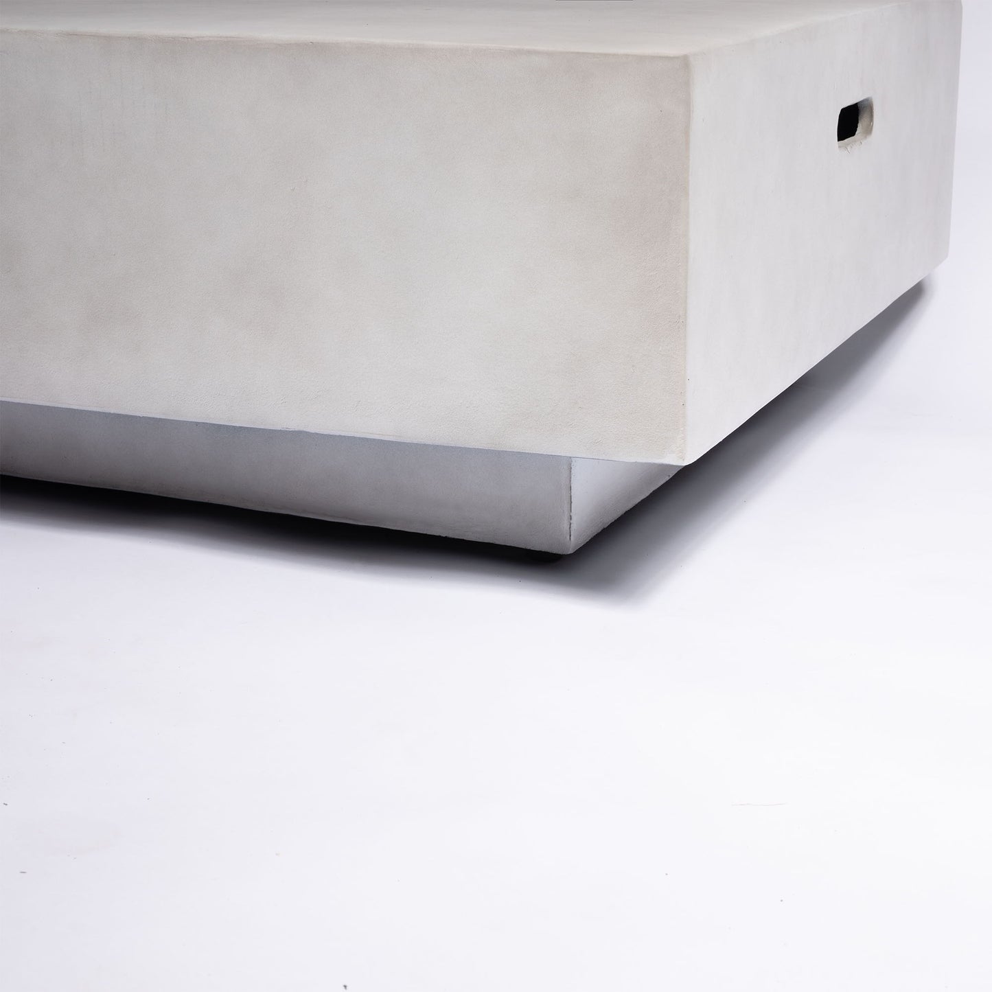 Propane Gas Fire Pit Table, 50000 Btu, Rectangular For Outside - Light Gray