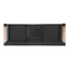 Giovanna - 3 Seater Sofa With Aluminum Frame And Water Repellence Cushions - Black