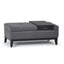 Oregon - Contemporary Storage Ottoman Bench With Tray