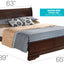 Sleigh Bed With Low Footboard