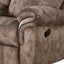 Zubaida - Two Tone Recliner Loveseat With USB Port Console