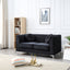 Glam Styled Micro Suede Loveseat