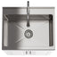 Darwin - Deluxe Laundry Cabinet With Pull-Out Faucet And Stainless Steel Sink
