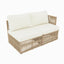 Outdoor Modular Conversation Sofa With Cushions And Coffee Table - Beige