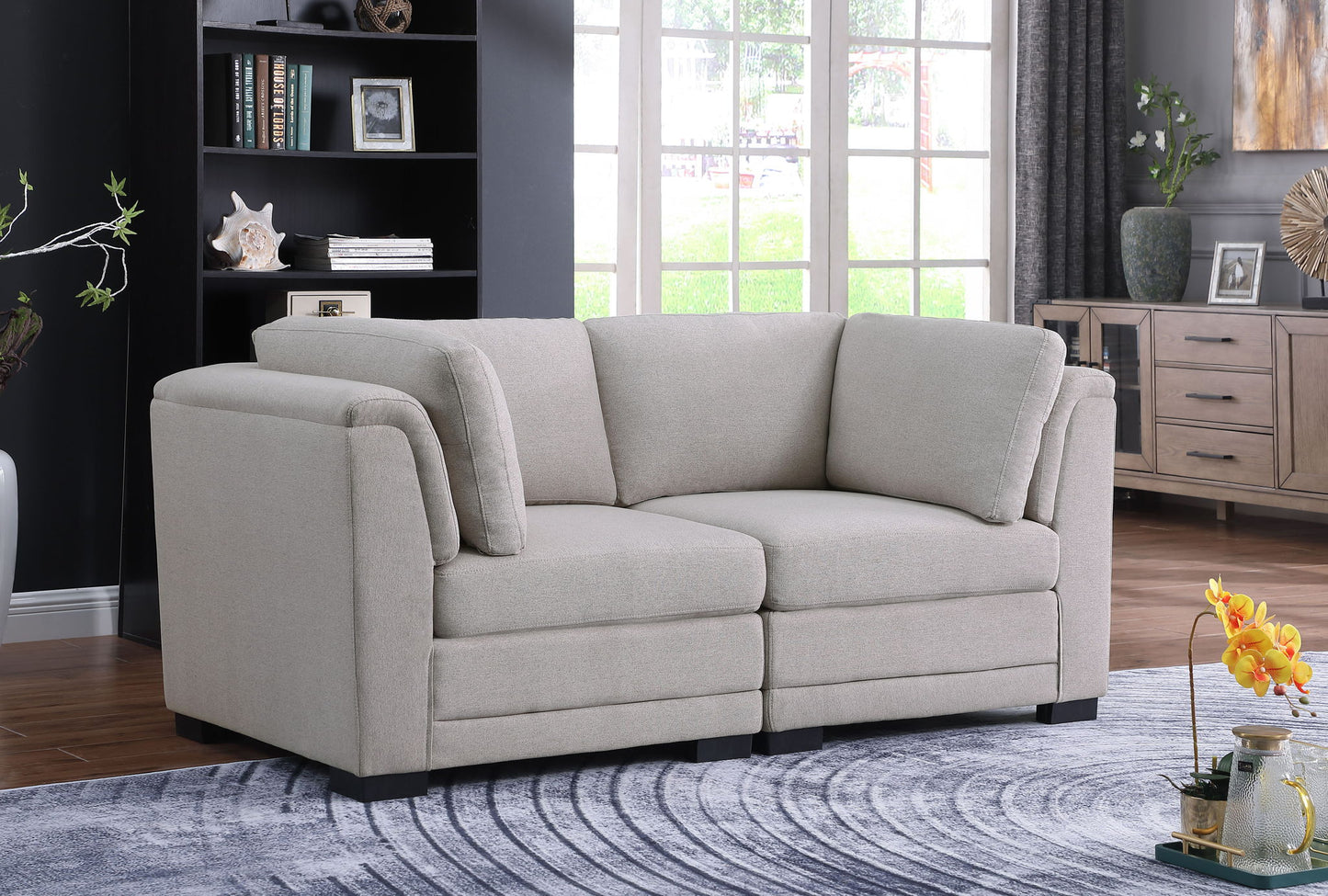 Kristin - Loveseat - Light Gray