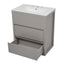 Double Sinks Bathroom Vanity Set With 2 Ceramic Basins