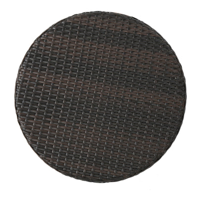 Kenneth - 3 Pieces Chat Set Outdoor Furniture - Brown Multi
