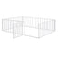 Metal Floor Bed Frame With Fence And Door