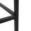 Outdoor Bar Stool With Slat Design And Metal Frame (Set of 2)