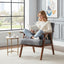 Accent Chair, Classic Mid Century Modern For Extra Seating