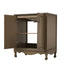 Vintage Bathroom Vanity With Ceramic Sink, Adjustable Shelves