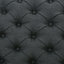 Contemporary Storage Ottoman With Tufted Top - Dark Gray