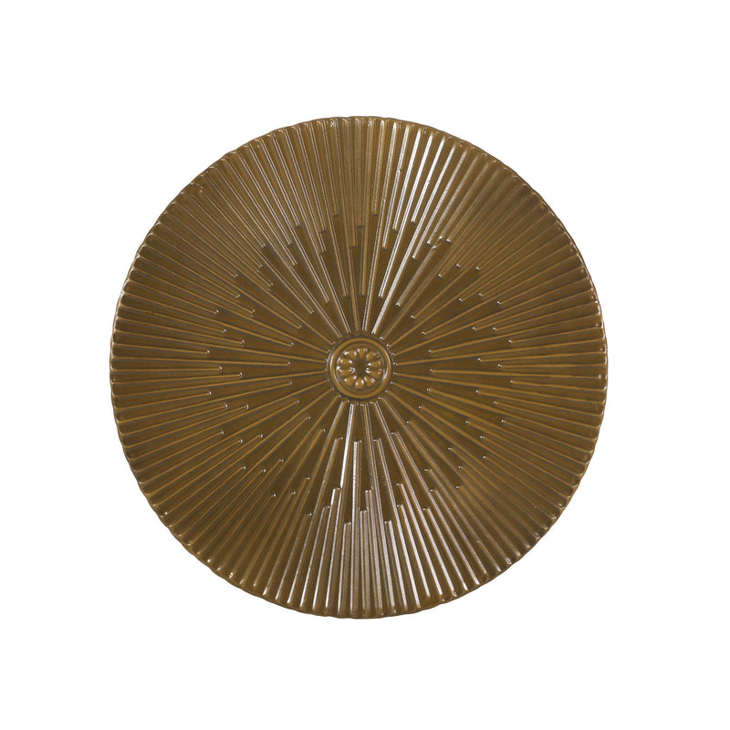 Langseth - Iron Sunburst Side Tables (Set of 2) Modern Design - Gold