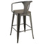 Staccato - 3 Piece Square Bar Table Set - Dark Brown