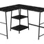 Computer Desk, Home Office, Corner, Storage Shelves, L Shape, Work, Laptop, Marble Look Laminate, Contemporary, Modern