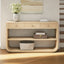 Console Table With 3 Soft Close Drawers & 2 Open Shelves