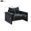 Upholstered Accent Chair With Wide Armrests And Ergonomic Back Support