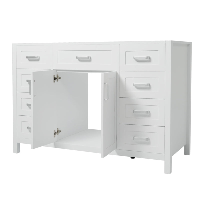 Bathroom Vanity Cabinet Only With 2 Soft Close Doors And 8 Drawers