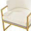 Upholstered Reading Accent Armchair For Living Room