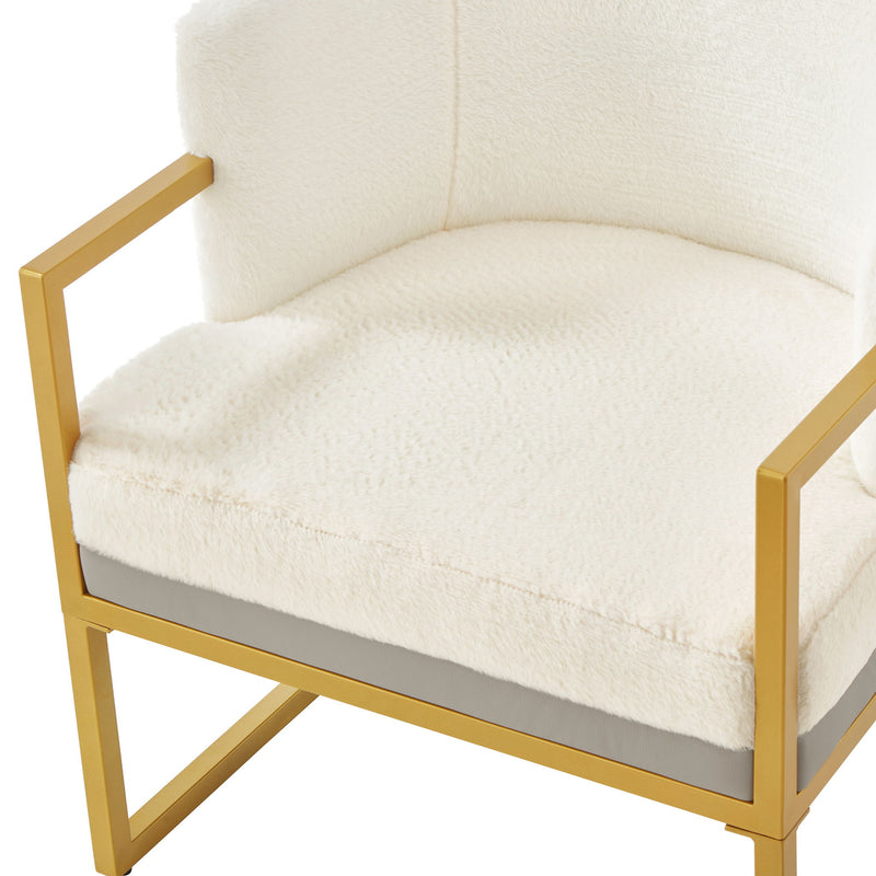 Upholstered Reading Accent Armchair For Living Room