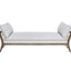 Daybed With Strap Detail - White