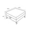 Harrison - Upholstered Storage Ottoman - Gray / Black
