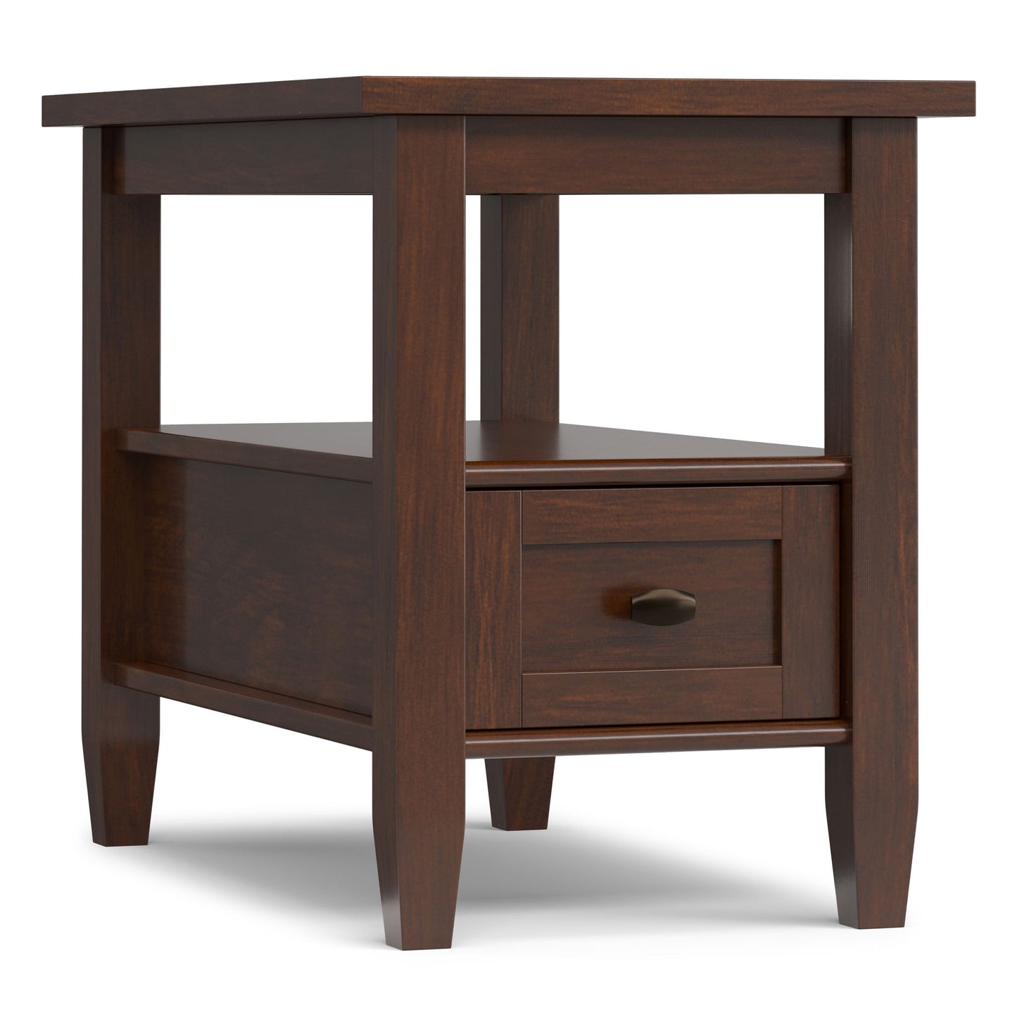 Warm Shaker - Narrow Side Table - Brown