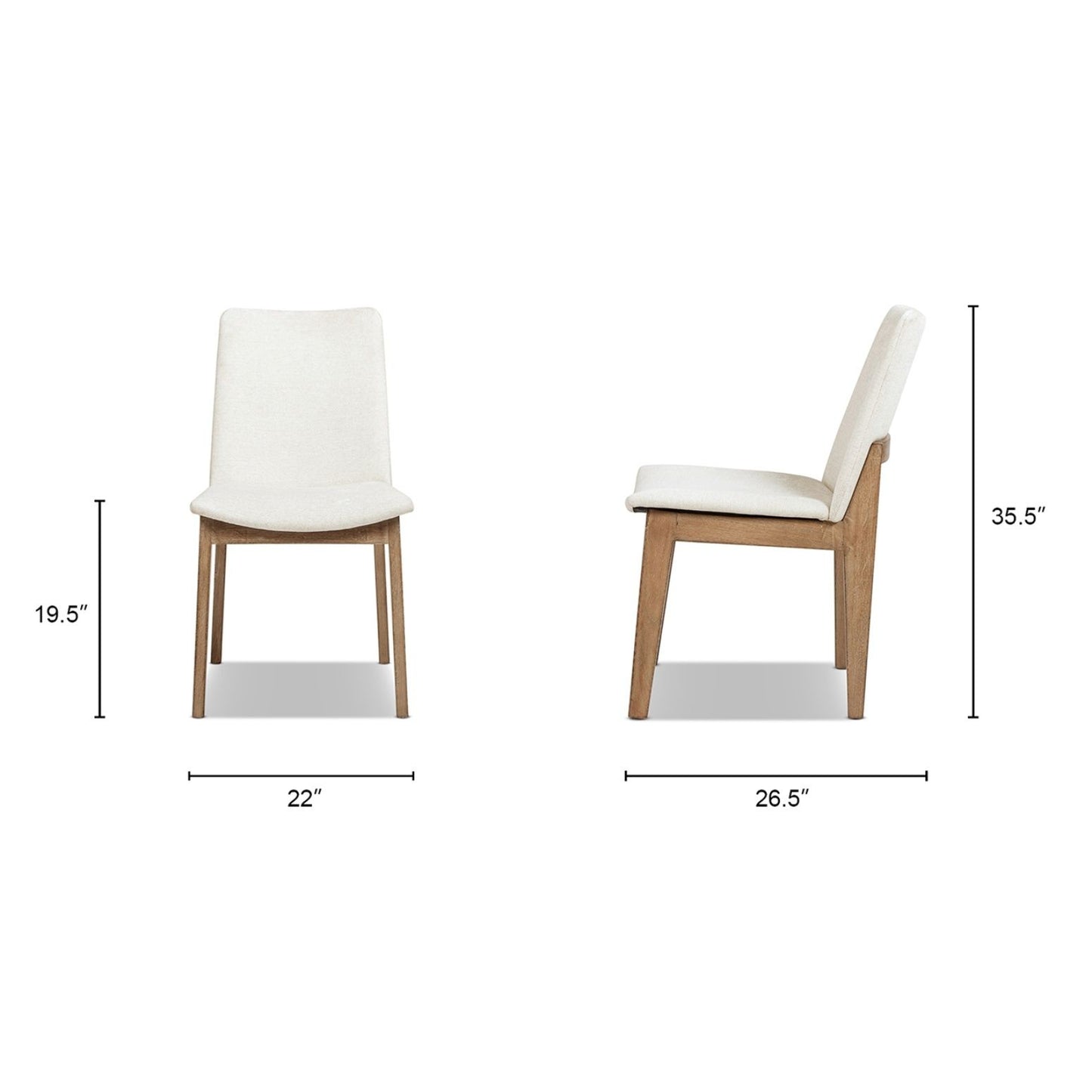 Auden - Dining Chair (Set of 2) - Light Beige