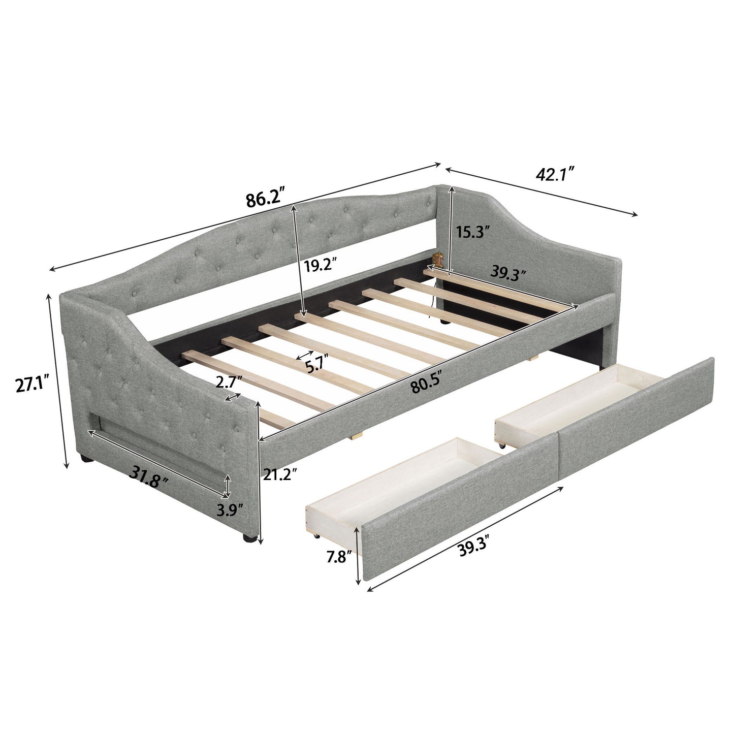 Daybed With LED Belt