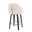 Dahlia - Contemporary Counter Stool Round Footrest (Set of 2)
