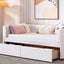 Upholstered Daybed With Ergonomic Design Backrest