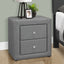Nightstand, Storage Drawer Versatile Use, Upholstered, Transitional